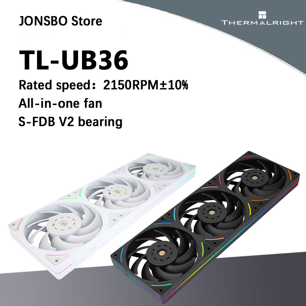 Argb Case Fan - Thermalright TL-UB36 360 มม.พัดลมหม้อน้ําARGBคอมพิวเตอร์Cooling 12 ซม.ชิ้นเกรดประสิทธิภาพความดันอากาศพัดลม