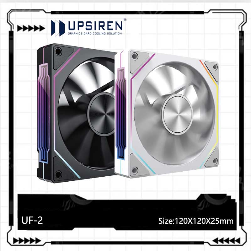 Argb Case Fan - Upsiren UF-2 Prism 5 Pro พัดลมแชสซีคอมพิวเตอร์,