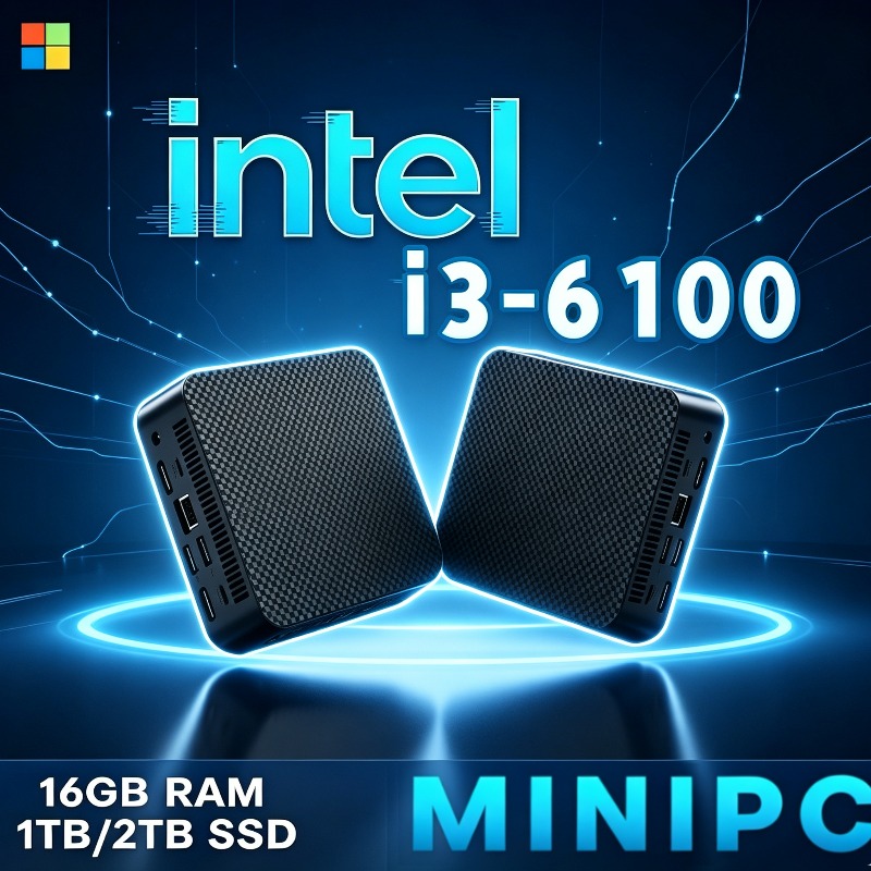 Pc Gaming I3 - คอมพิวเตอร์ตั้งโต๊ะขนาดเล็กสำหรับเล่นเกม Intel Core i3-6100 ประสิทธิภาพสูง ปี