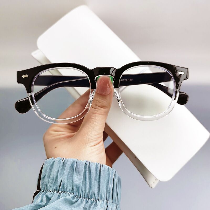 Gaming Glasses Blue Light - แว่นตากันแสงสีฟ้าป้องกันแสง2024ใหม่แว่นตาคอมพิวเตอร์วินเทจสำหรับผู้ชายสายตาสั้นเล่นเกมกรอบแก้วตา