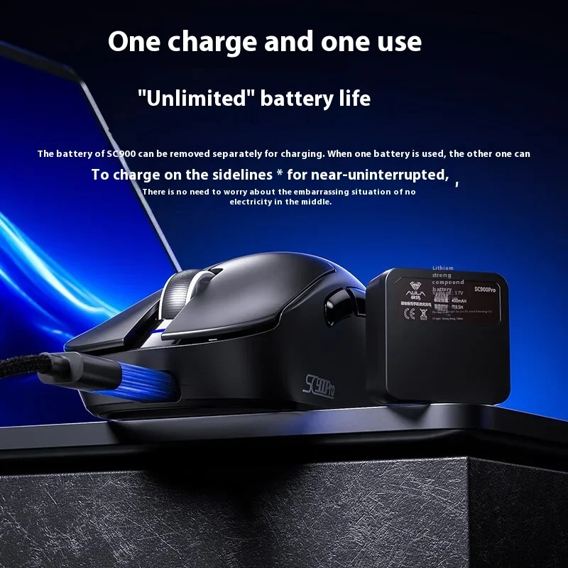 Wireless Gaming Mouse - AULA SC900 เมาส์เมาส์ Paw3950 Tri Mode