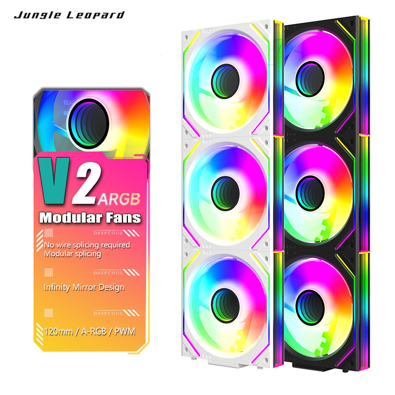 Argb Case Fan - พัดลมเคส ARGB ขนาด 120 มม. พร้อมกระจกอินฟินิตี้