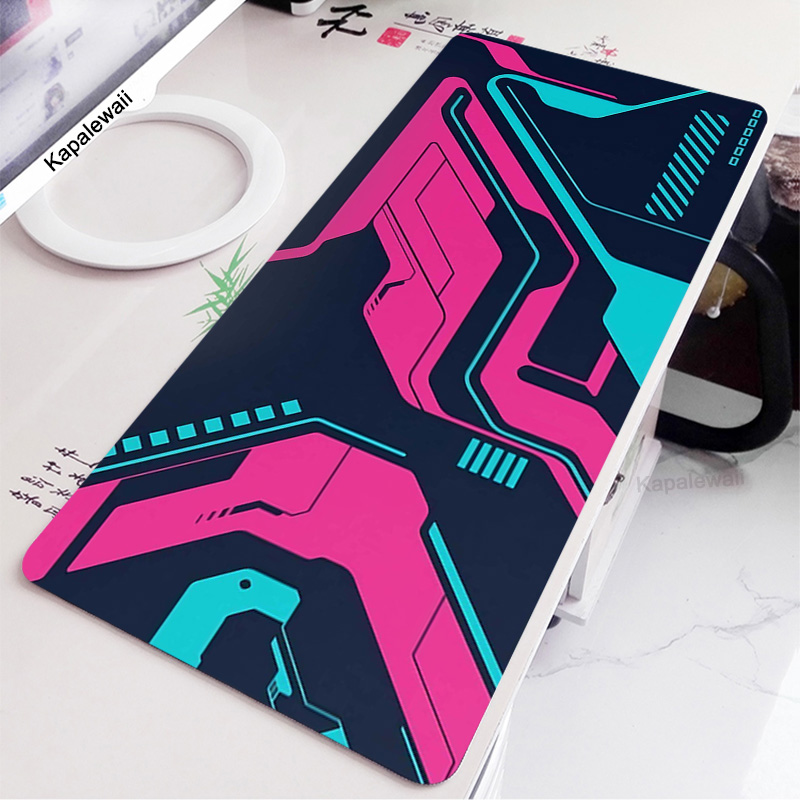 Pc Gaming Pink - Delta สีชมพู Mouse Komputer Pad แผ่นรองเมาส์สำหรับเล่นเกมนามธรรมขนาดใหญ่900X400มม.MouseMat
