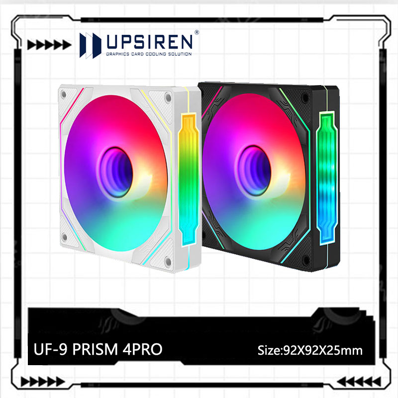 Argb Case Fan - Upsiren UF-9 Prism 4 PRO พัดลมแชสซีคอมพิวเตอร์,
