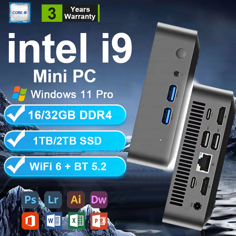Pc Gaming I3 - มินิพีซี Windows 11 Intel Core I9
