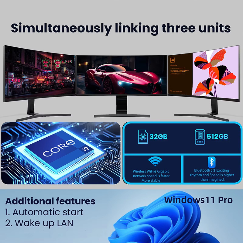มินิพีซี Windows 11 Pro Core I - Pc Gaming I3 บทวิจารณ์และราคา