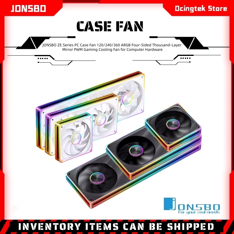 พัดลมเคสคอมพิวเตอร์ JONSBO ZE  - Pc Gaming Jonsbo บทวิจารณ์และราคา