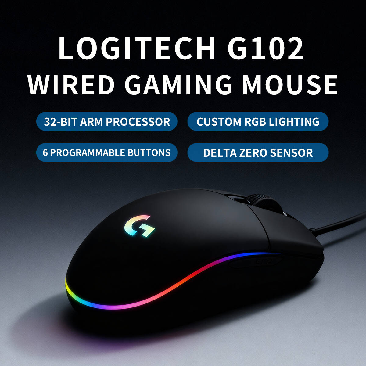 เมาส์เกมมิ่ง Logitech G102 Pro - Pc Gaming All In One บทวิจารณ์และราคา