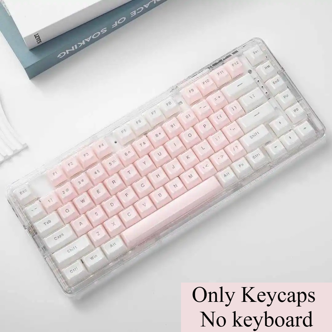 คีย์แคปใสสีชมพูขาวโปร่งแสง รูป - Pc Gaming Fullset บทวิจารณ์และราคา