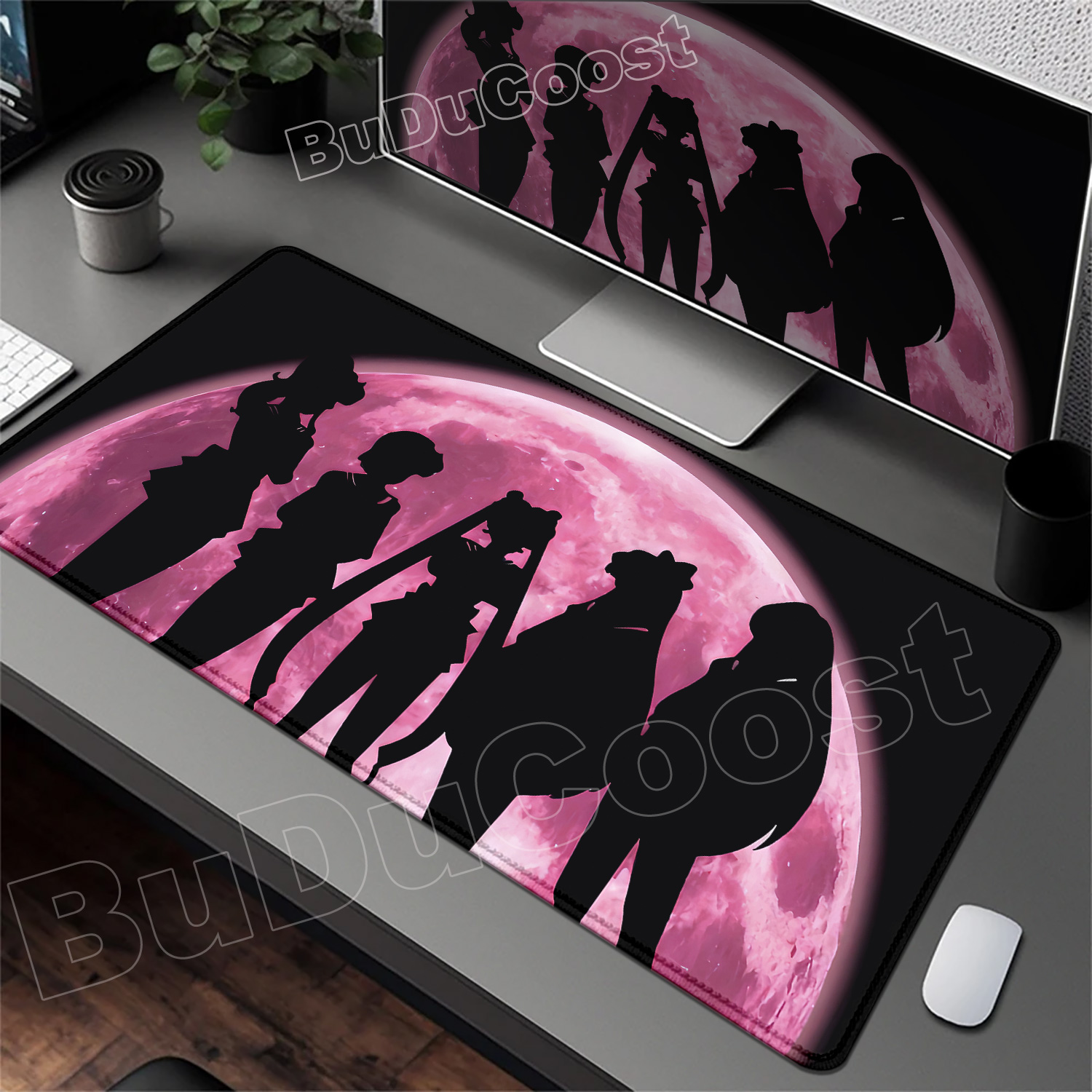 แผ่นรองเมาส์สีชมพูสวยๆ ลายอนิเ - Pc Gaming Pink บทวิจารณ์และราคา