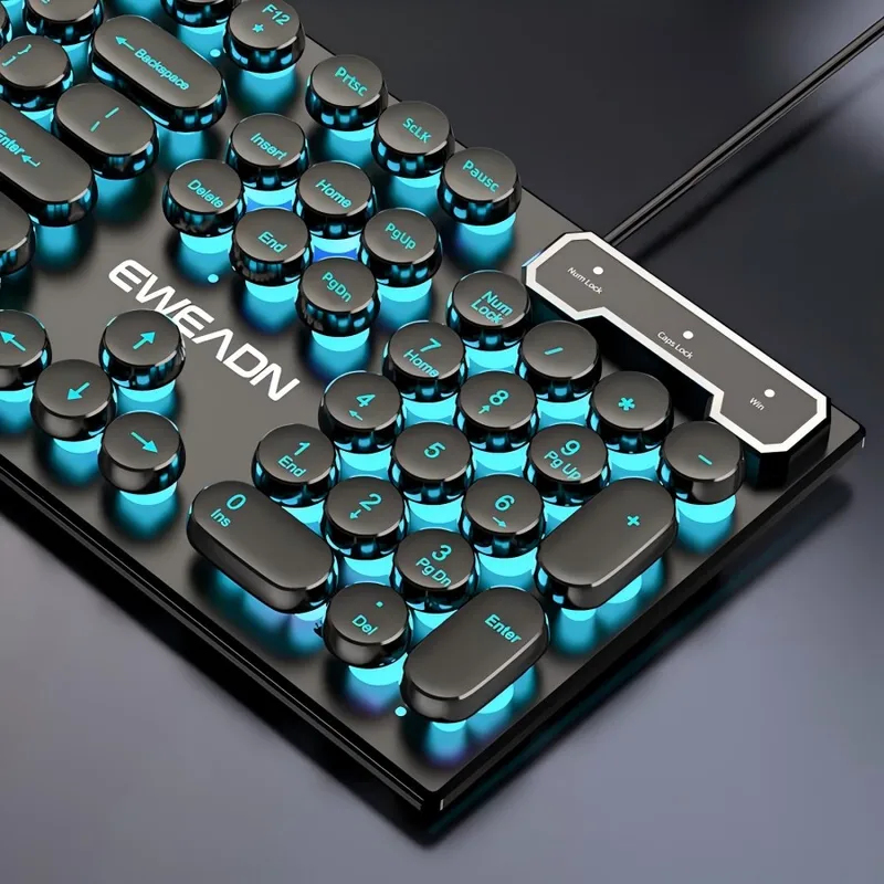 ชุดคีย์บอร์ดและเมาส์สไตล์เรโทร - Wireless Gaming Mouse บทวิจารณ์และราคา