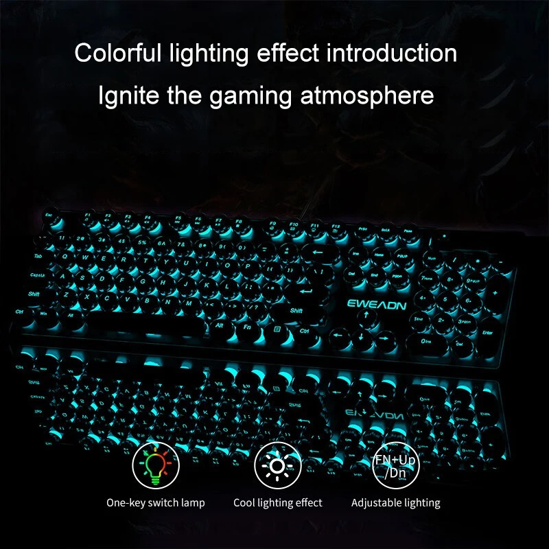ชุดคีย์บอร์ดและเมาส์สไตล์เรโทร - Wireless Gaming Mouse บทวิจารณ์และราคา