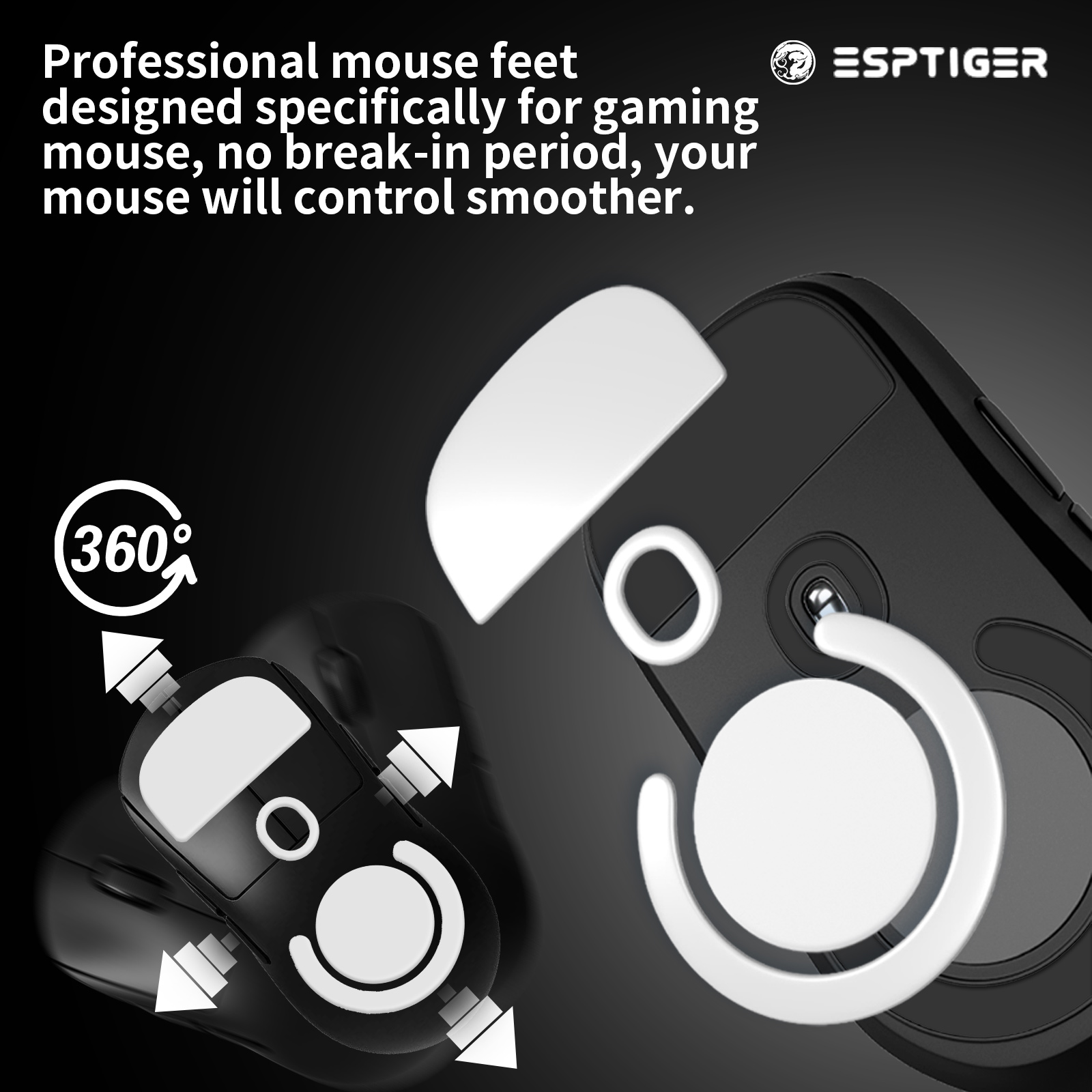 1 แพ็ค EspTiger ICE V2 เมาส์สำ - Wireless Gaming Mouse บทวิจารณ์และราคา