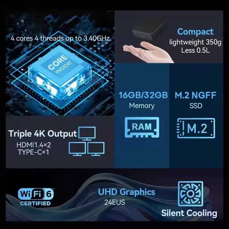 มินิพีซี Intel Core i3 6100 ขา - Pc Gaming I3 บทวิจารณ์และราคา