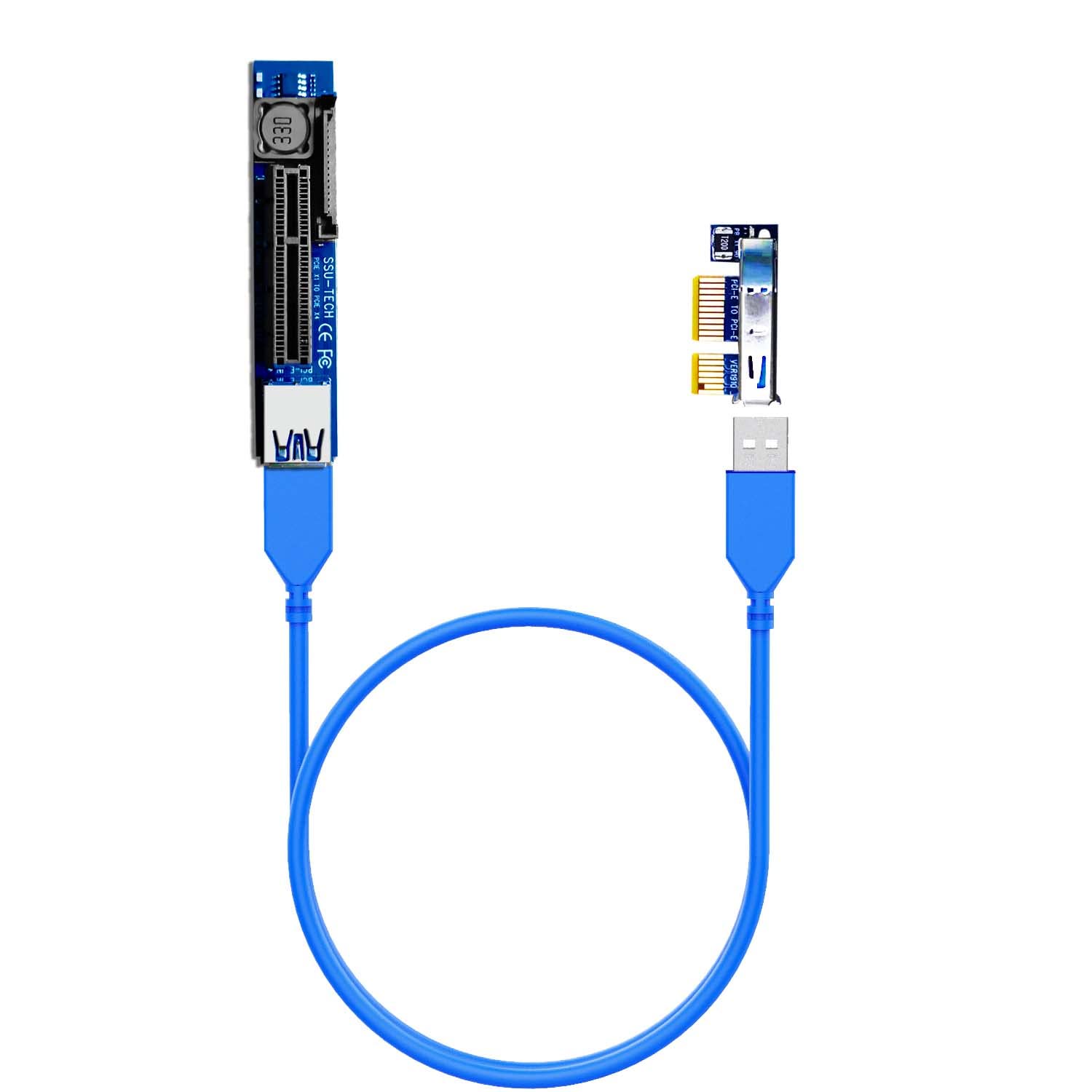 สายเคเบิลริเซอร์ PCIe 3.0 X1 ถ - Pcie Riser Cable บทวิจารณ์และราคา