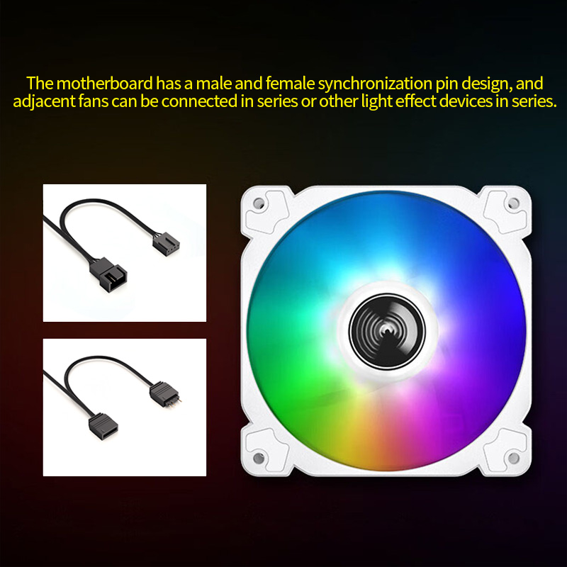 Jonsbo FR-502 12 ซม.สีขาวพัดลม - Argb Case Fan บทวิจารณ์และราคา