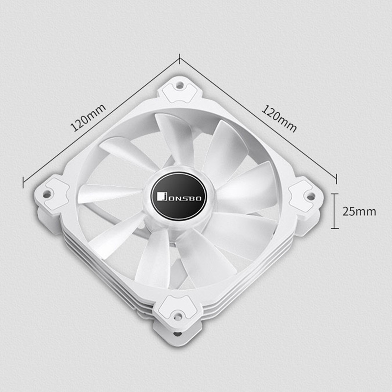 Jonsbo FR-502 12 ซม.สีขาวพัดลม - Argb Case Fan บทวิจารณ์และราคา