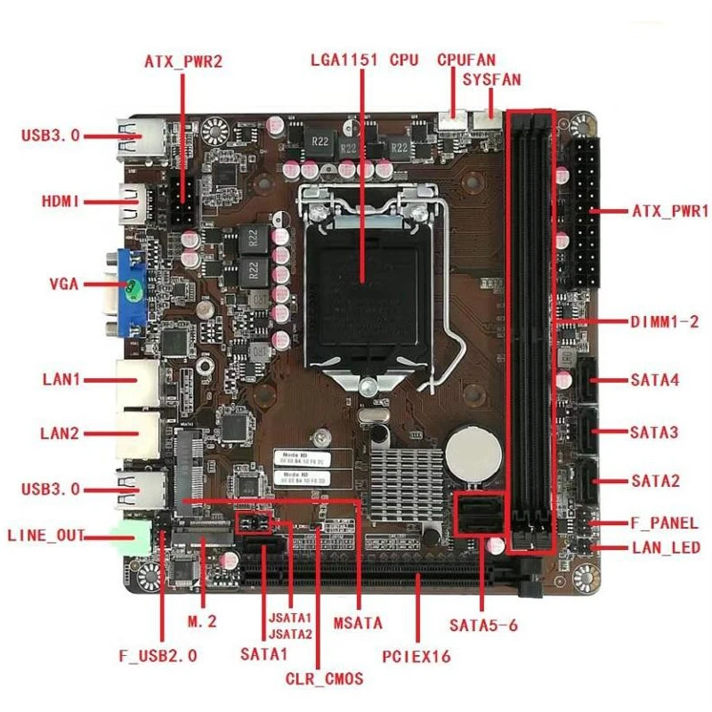 B365 มินิ-ITX เมนบอร์ด LGA 115 - Pc Gaming Ff บทวิจารณ์และราคา