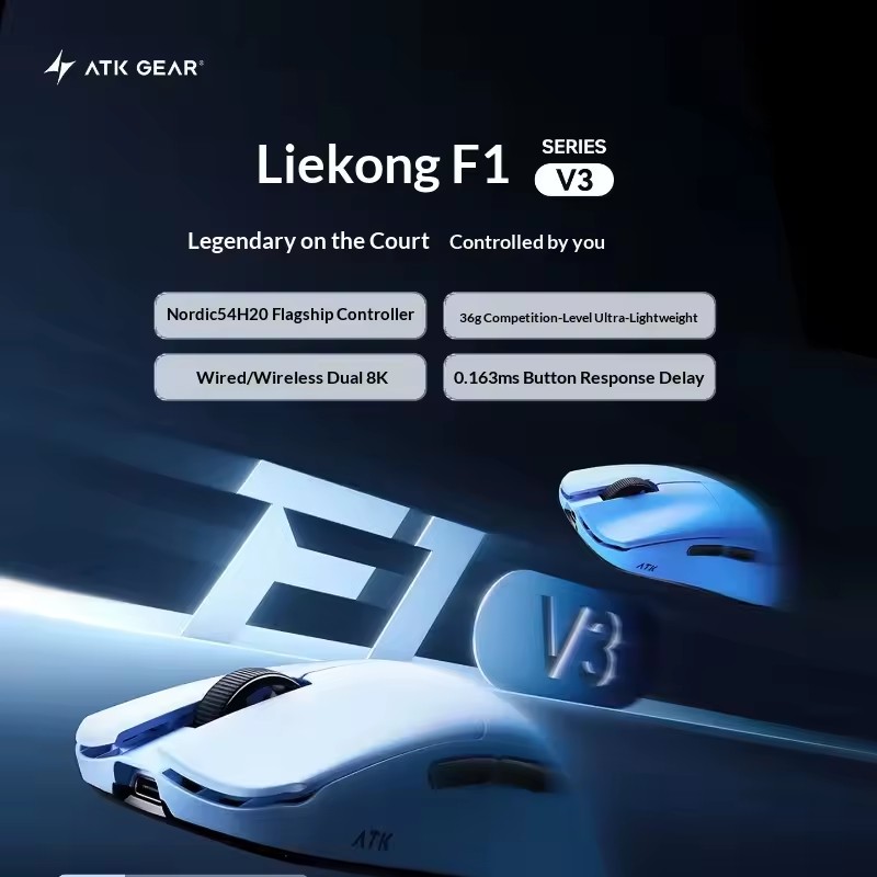 เมาส์ไร้สาย ATK F1 V2/V3 Tri M - Wireless Gaming Mouse บทวิจารณ์และราคา