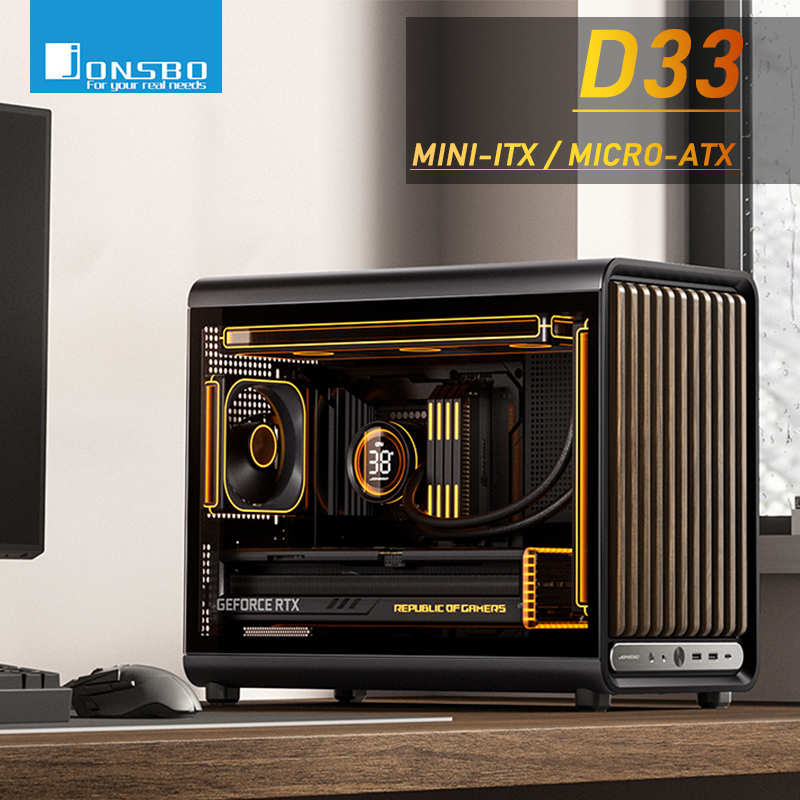 เคสคอมพิวเตอร์ Jonsbo D33 MATX - Pc Gaming Jonsbo บทวิจารณ์และราคา