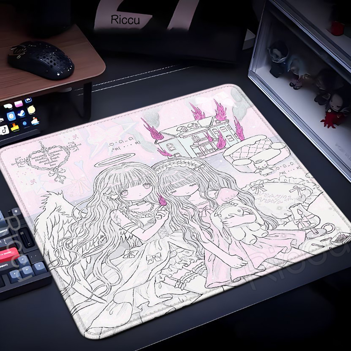 แผ่นรองเมาส์ XL Sleepy Angel ส - Pc Gaming Pink บทวิจารณ์และราคา