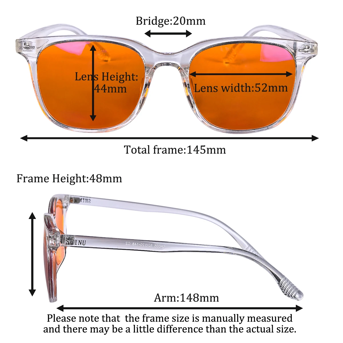 แว่นตาป้องกันแสงสีฟ้า SHINU เล - Gaming Glasses Blue Light บทวิจารณ์และราคา