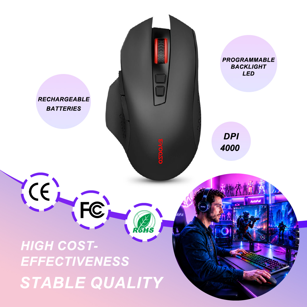เมาส์เกมมิ่งไร้สาย มินิ ไซเลนท - Wireless Gaming Mouse บทวิจารณ์และราคา